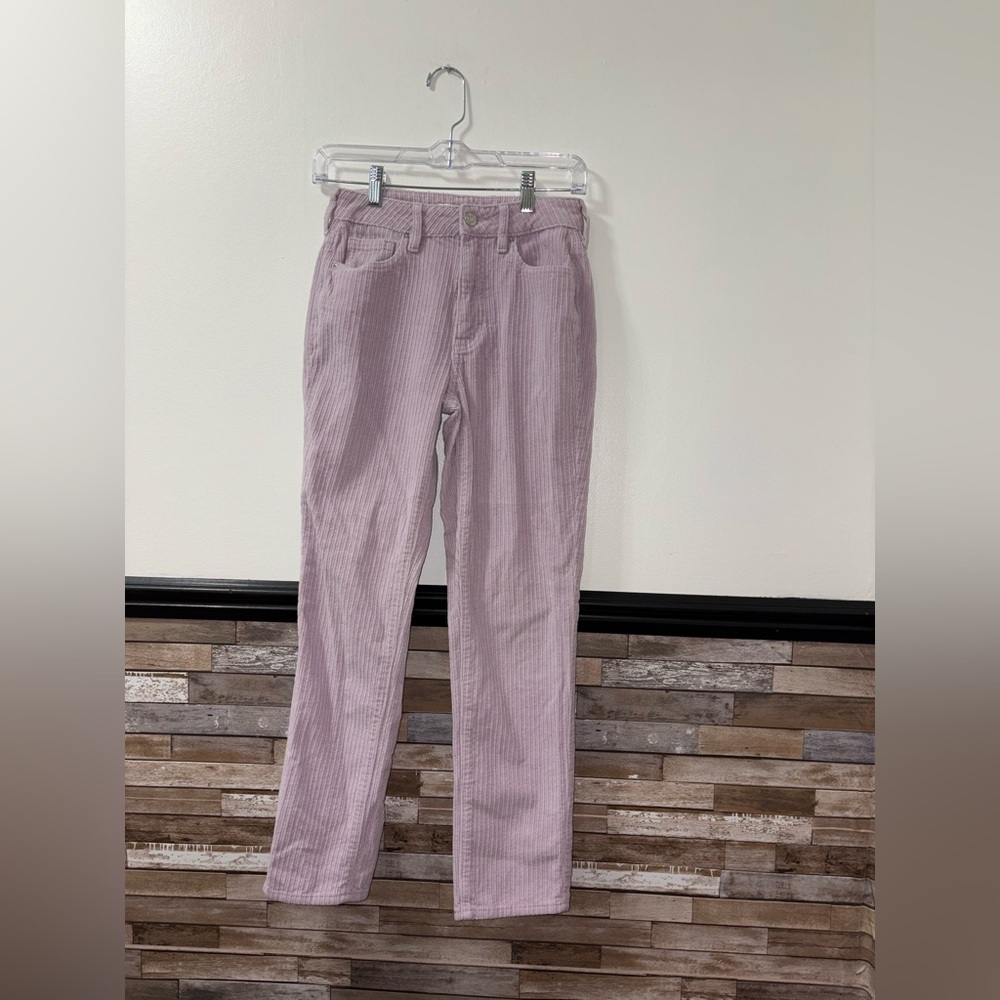 PacSun Lavender Corduroy Mom Jeans Waist Size 23